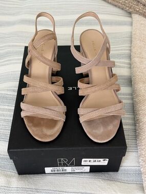 Pelle Moda Beige Mushroom Grace heels 8